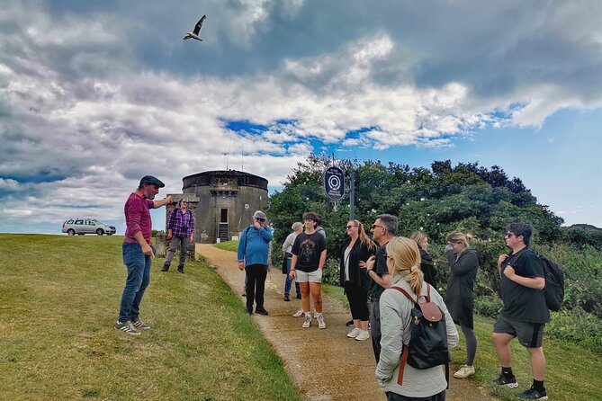 Dublin Coastal Hike, Pints & Puppies Adventure - The Martello Tower and vintage radio