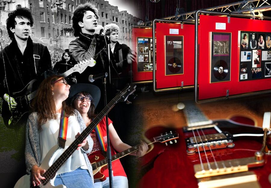 Dublin: Irish Rock 'N' Roll Museum with Tour in English - Entering the Wall of Fame in Temple Bar