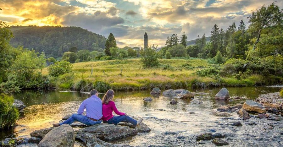 Dublin: Kilkenny, Wicklow & Glendalough Tour & Sheepdog Show - Wicklow Mountains: the scenic part of the ride