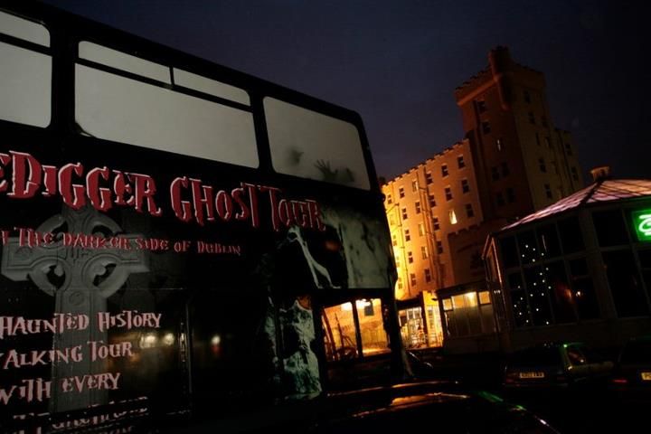 From Dublin: Gravedigger Ghost Bus Tour - The 4D bus sets the tone early