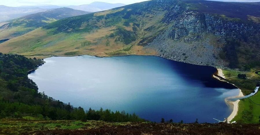 From Dublin: Powerscourt House, Guinness Lake & Glendalough - Powerscourt Waterfall and the 120-meter drop