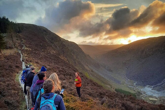 Glendalough Night Hike and History Tour - Sunset beside the Glendalough lakes