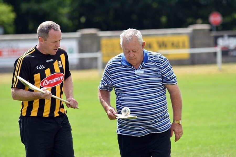 Hurling Experience in Kilkenny City - Taking a shot at the goalposts