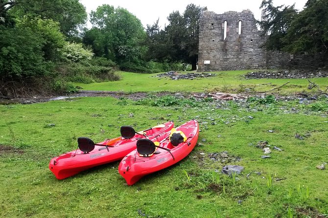 Kayak to Innisfallen island. Killarney. Guided. 2½ hours. - Getting Ready With Wetsuits and Kayaks