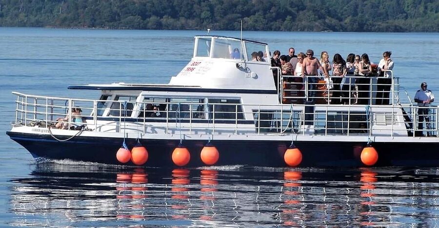 Lough Corrib history & scenic lake cruise -Lisloughrey Pier. - Seeing Ashford Castle from Lough Corrib