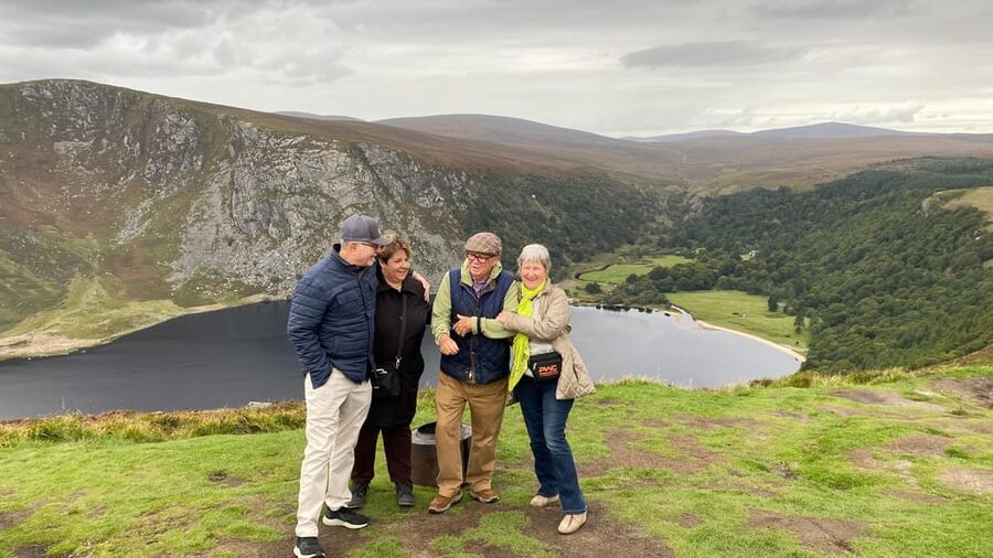 Personal Tour from Dublin: Wicklow, Glendalough, Powerscourt - Powerscourt Gardens: formal design beneath Sugarloaf Mountain