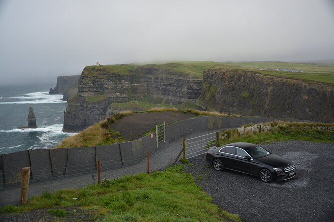 Shannon Airport to the Cliffs of Moher en route to Galway - Doonagore Castle and the road near Doolin