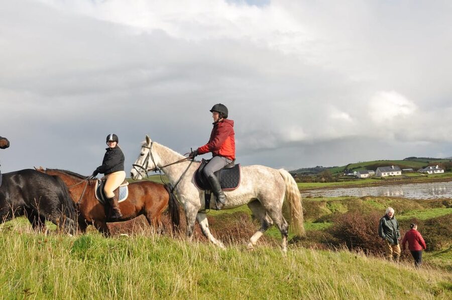 Westport: Beach and Countryside Guided Horse Ride - Dora Inch Island and its unusual connection